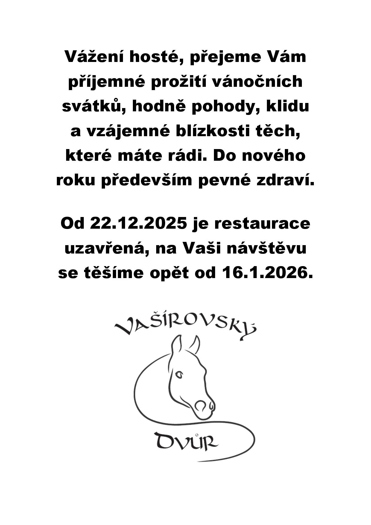 Denní menu Vašírovský Dvůr